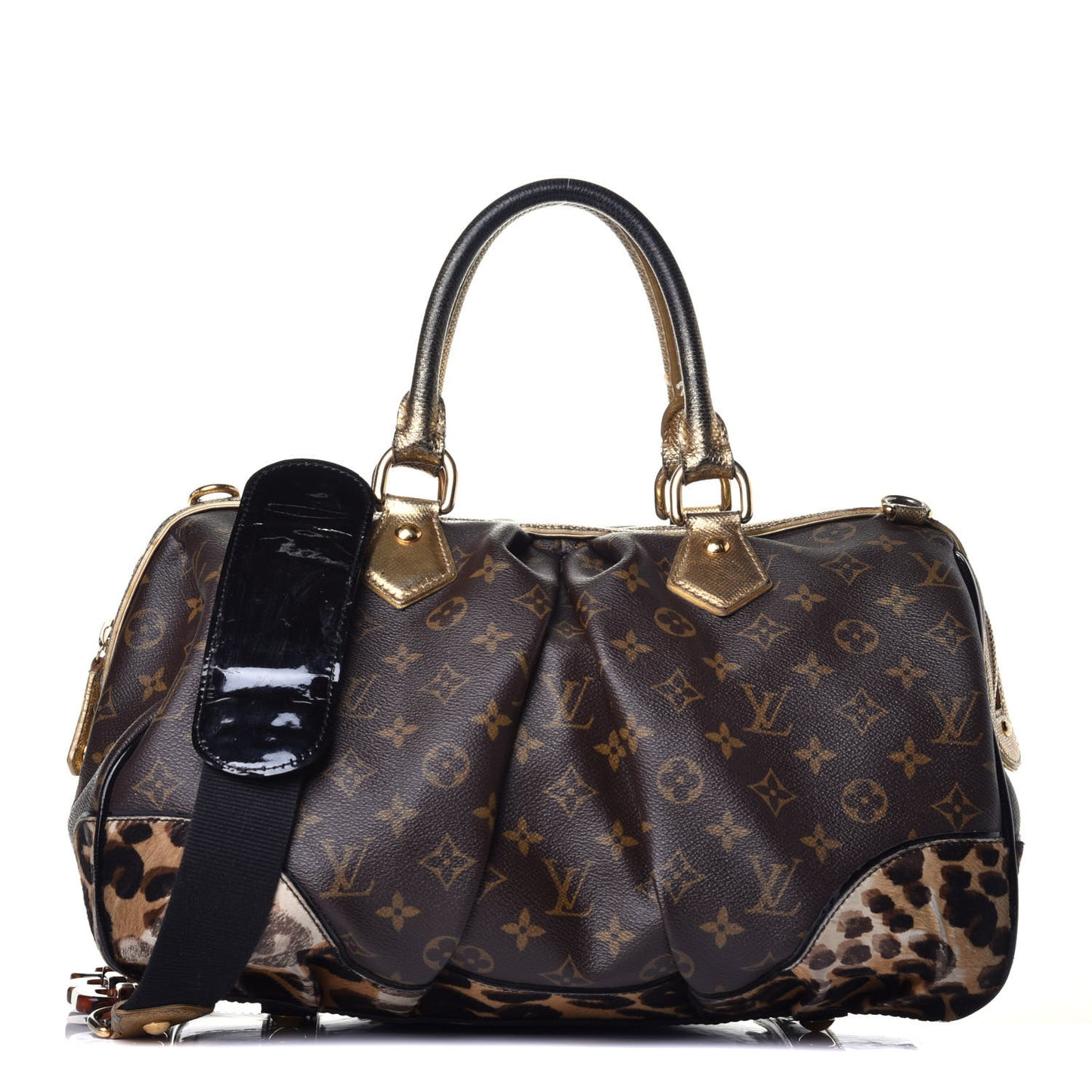 Monogram Leopard Stephen Bag