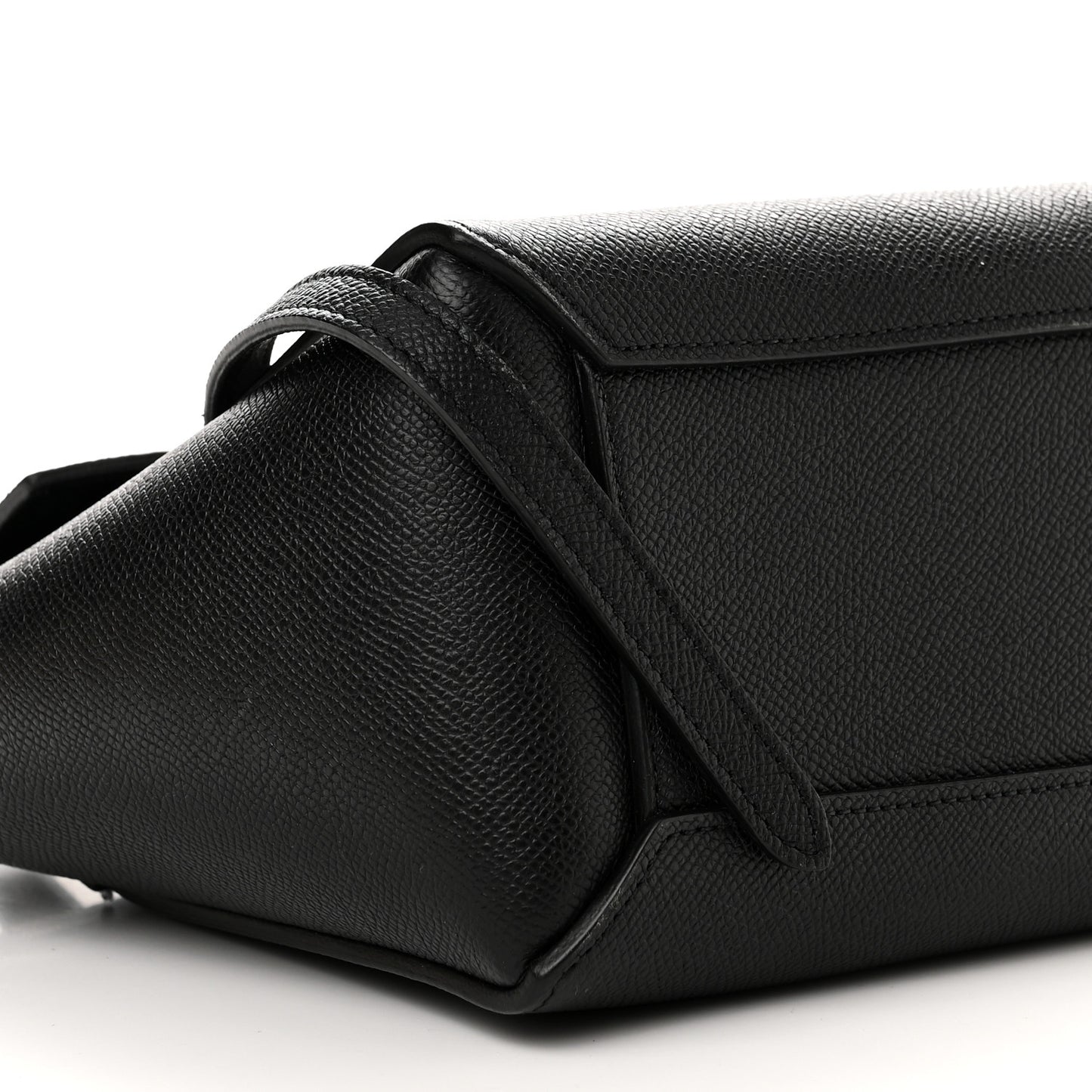 Grained Calfskin Nano Belt Bag Black