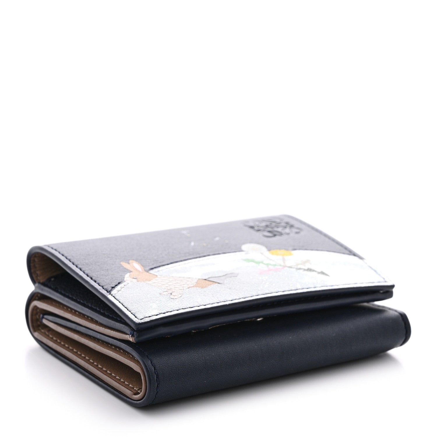 Loewe X SUNA FUJITA Nappa Bunny Trifold Wallet Deep Navy 1574507 Loewe X SUNA FUJITA Nappa Bunny Trifold Wallet Deep Navy 1574507