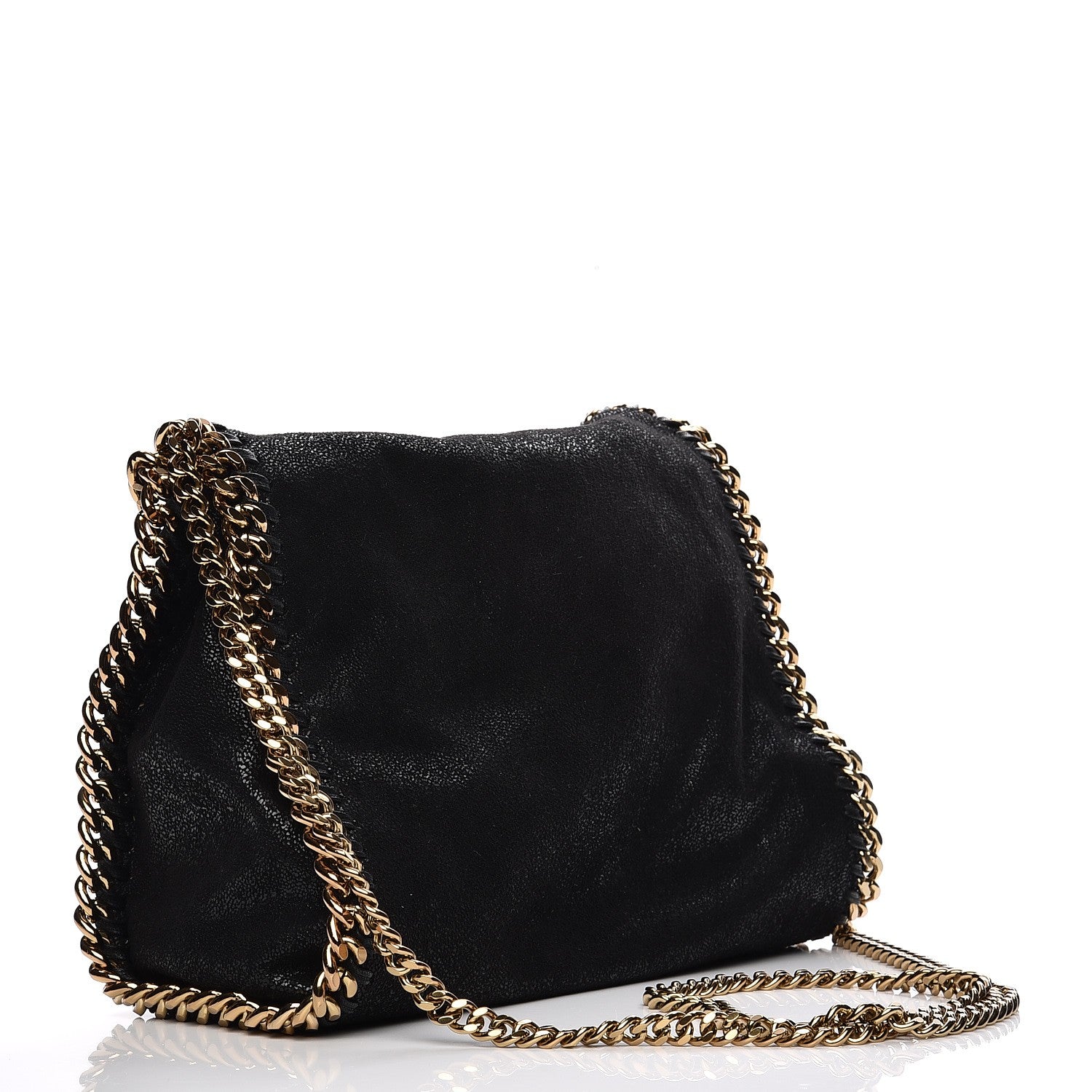 Stella McCartney Shaggy Deer Mini Falabella Tote Black 3 of 7