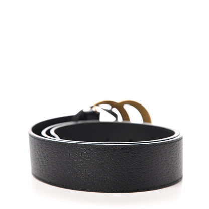 Gucci Textured Calfskin Double G 40mm Belt 85 34 Black 2 of 5