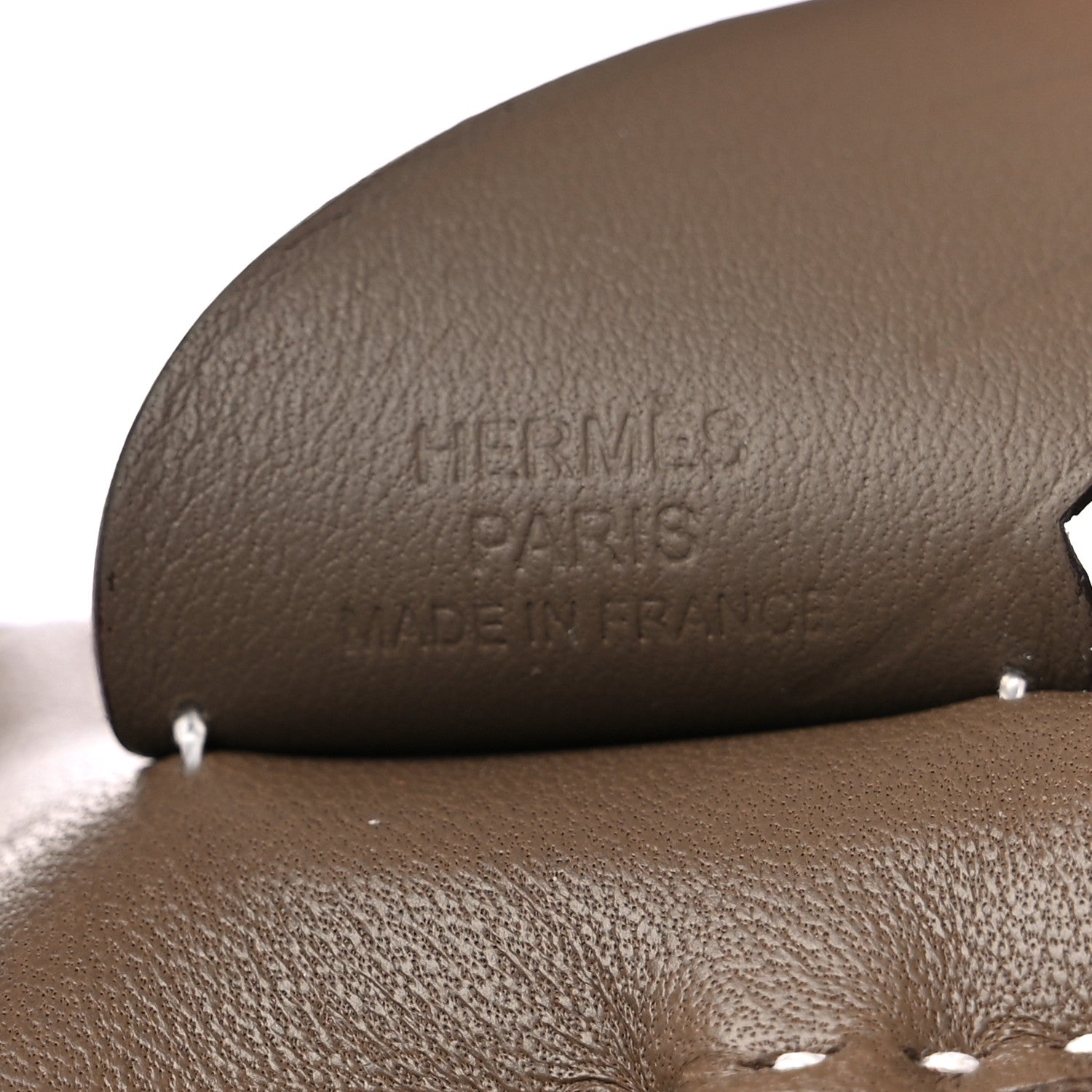 Hermes Milo Lambskin Grigri Rodeo Pegase Horse Bag Charm PM Etoupe 3 of 5