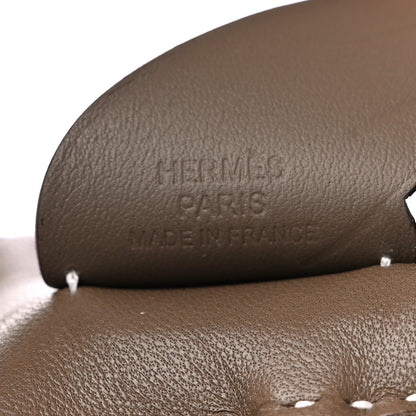 Hermes Milo Lambskin Grigri Rodeo Pegase Horse Bag Charm PM Etoupe 3 of 5