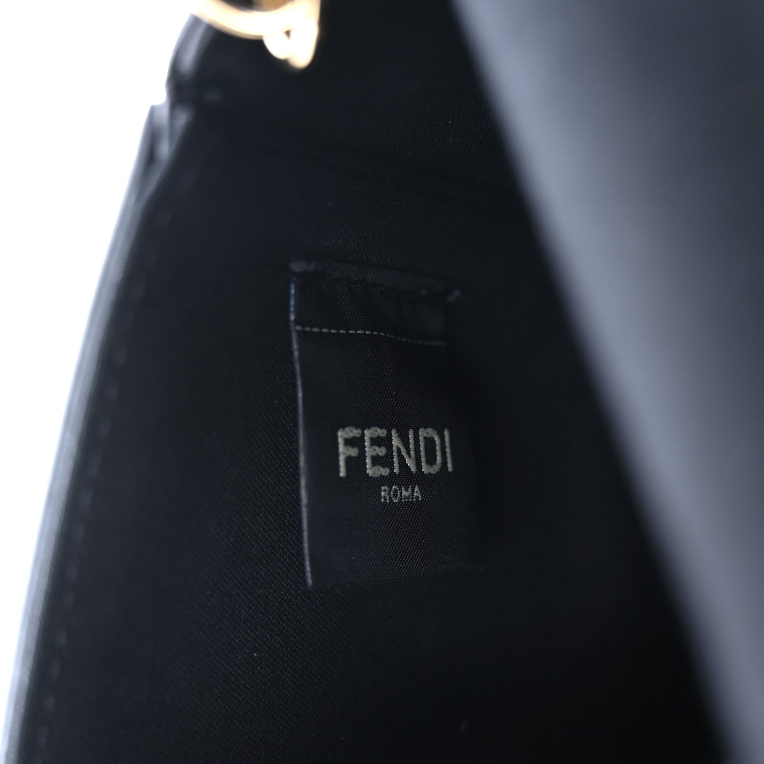 Fendi Vitello Grace Matte Fendigraphy Wallet On Chain Black 6 of 9