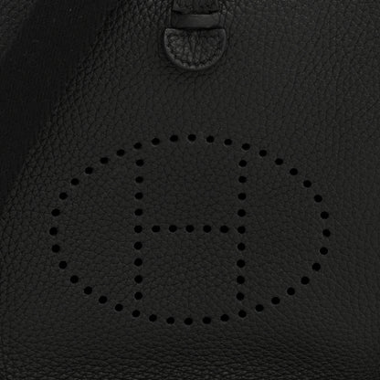 Hermes Taurillon Clemence Evelyne TPM Black 8 of 12