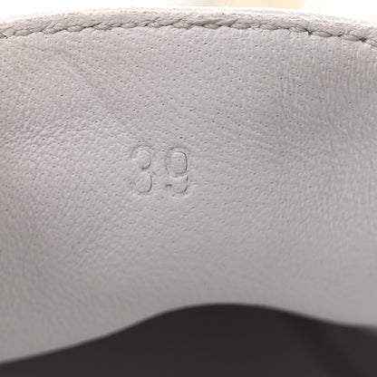 Hermes Calfskin Womens Get Sneakers 39 White 9 of 10