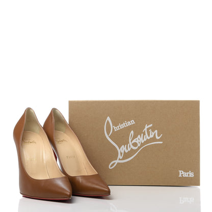 Christian Louboutin Shiny Nappa Decoltish 100 Pumps 39.5 Safari 9 of 9
