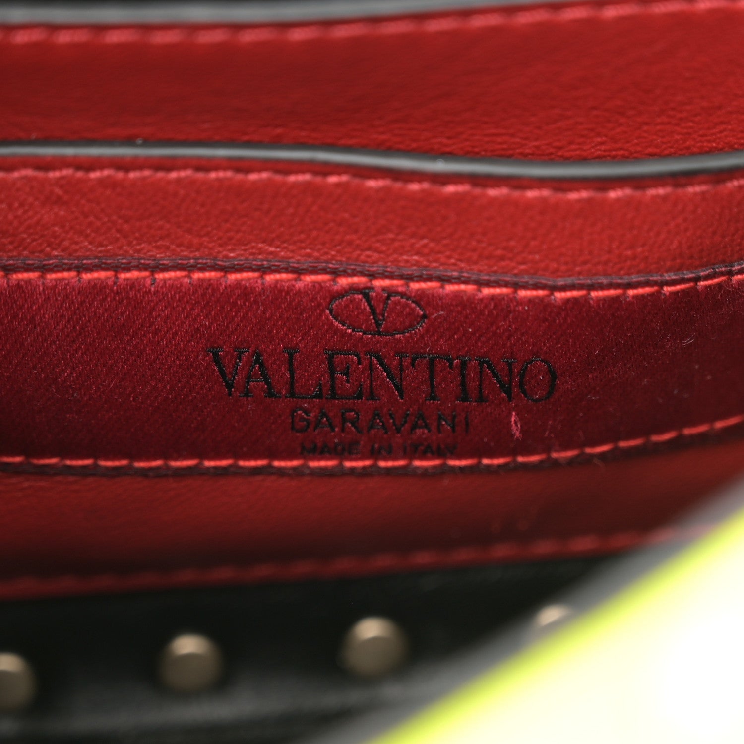 Valentino Garavani Calfskin Micro Rockstud Spike Shoulder Bag Lime 6 of 15