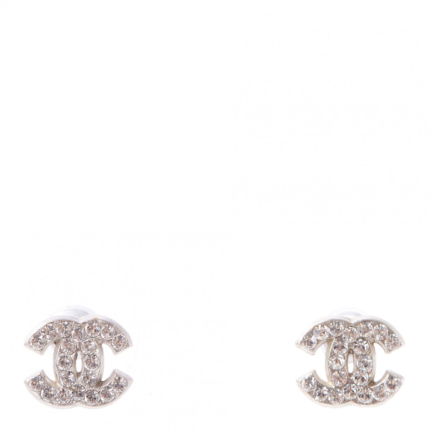 Crystal Mini Timeless CC Earrings Silver