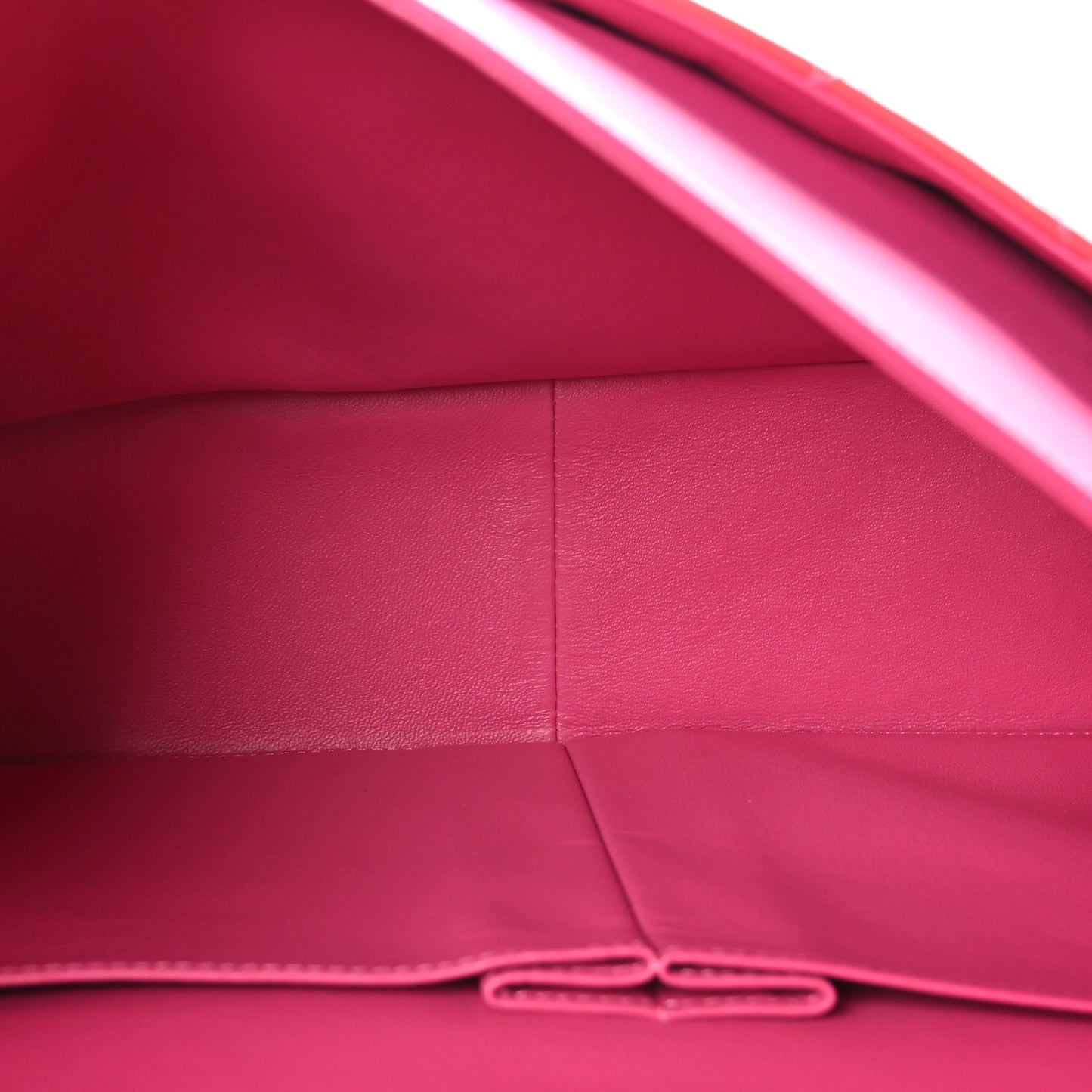Patent Maxi Quilted Double Flap Dark Pink
