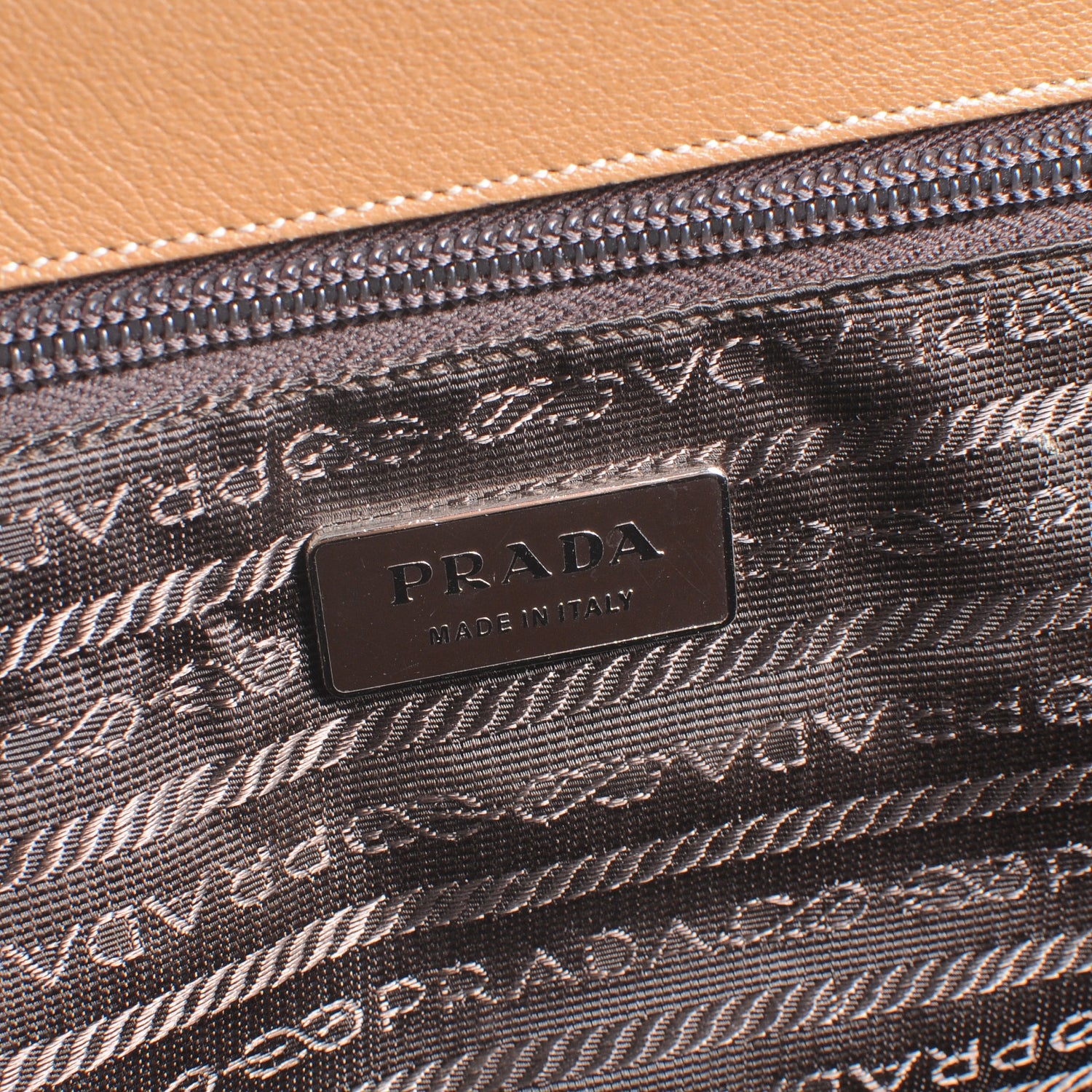 Prada Goatskin Cerniera Doctor Bag Beige 5 of 7