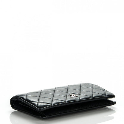 Chanel Caviar Quilted Yen Wallet Black 4 of 8