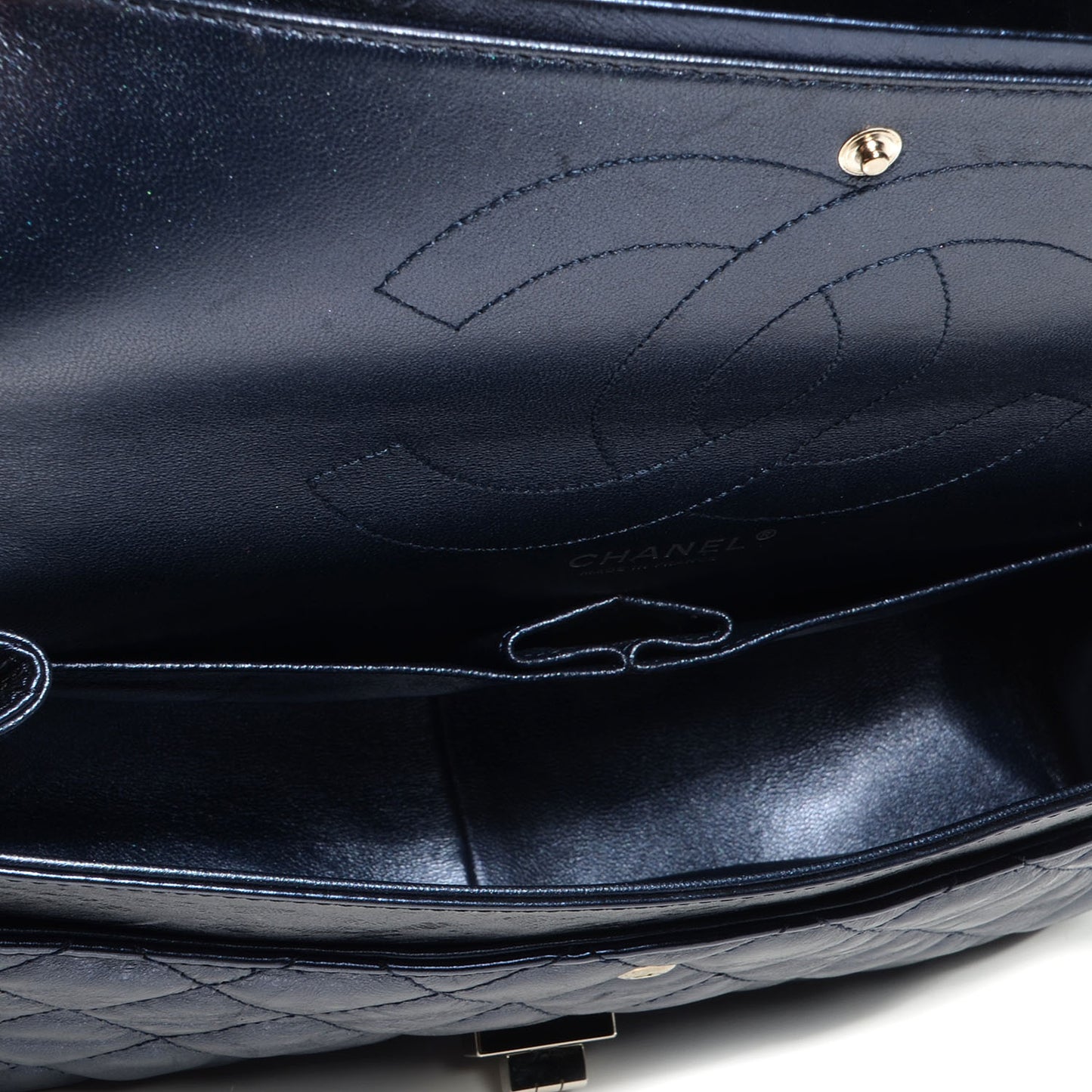 Calfskin 2.55 Reissue 226 Flap Metallic Blue