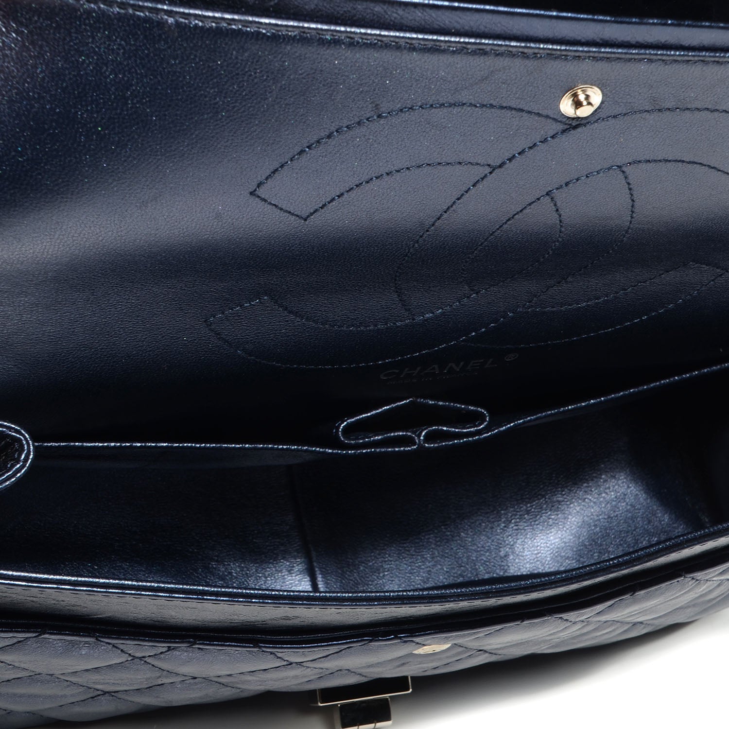 Chanel Calfskin 2.55 Reissue 226 Flap Metallic Blue 5 of 8