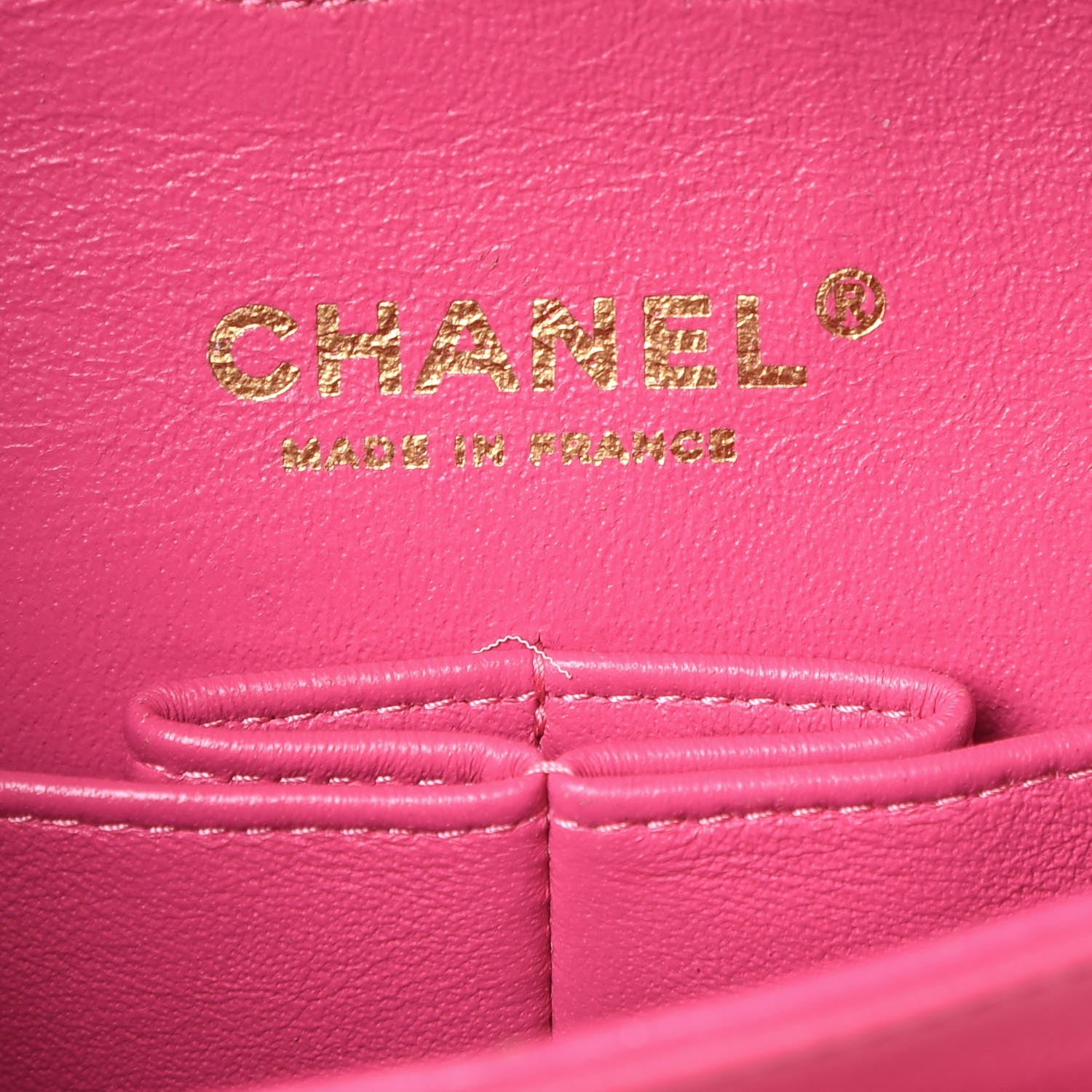 Chanel Lambskin Chevron Quilted Medium Double Flap Pink 7 of 8