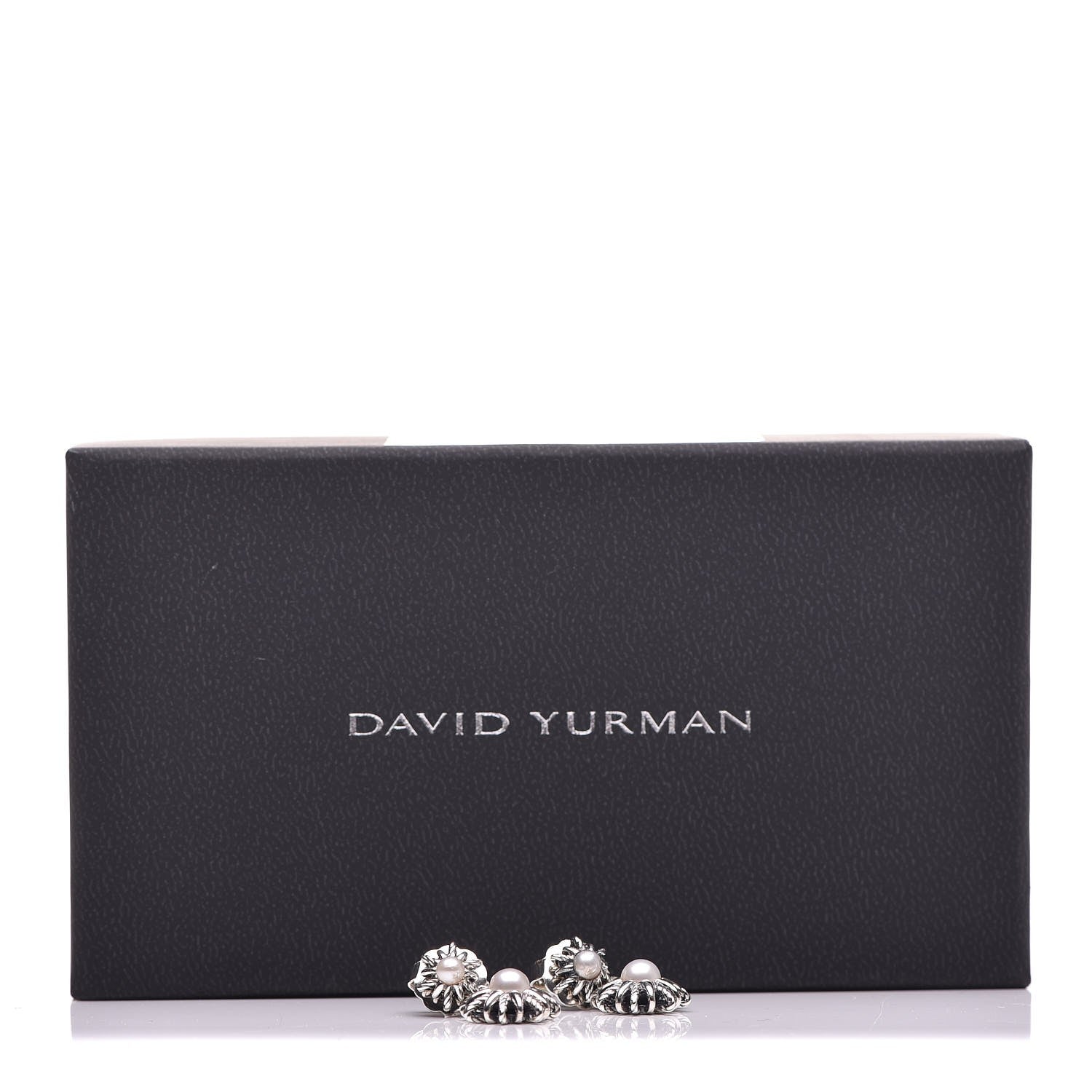 David Yurman Sterling Silver Pearl Starburst Drop Earrings 5 of 5