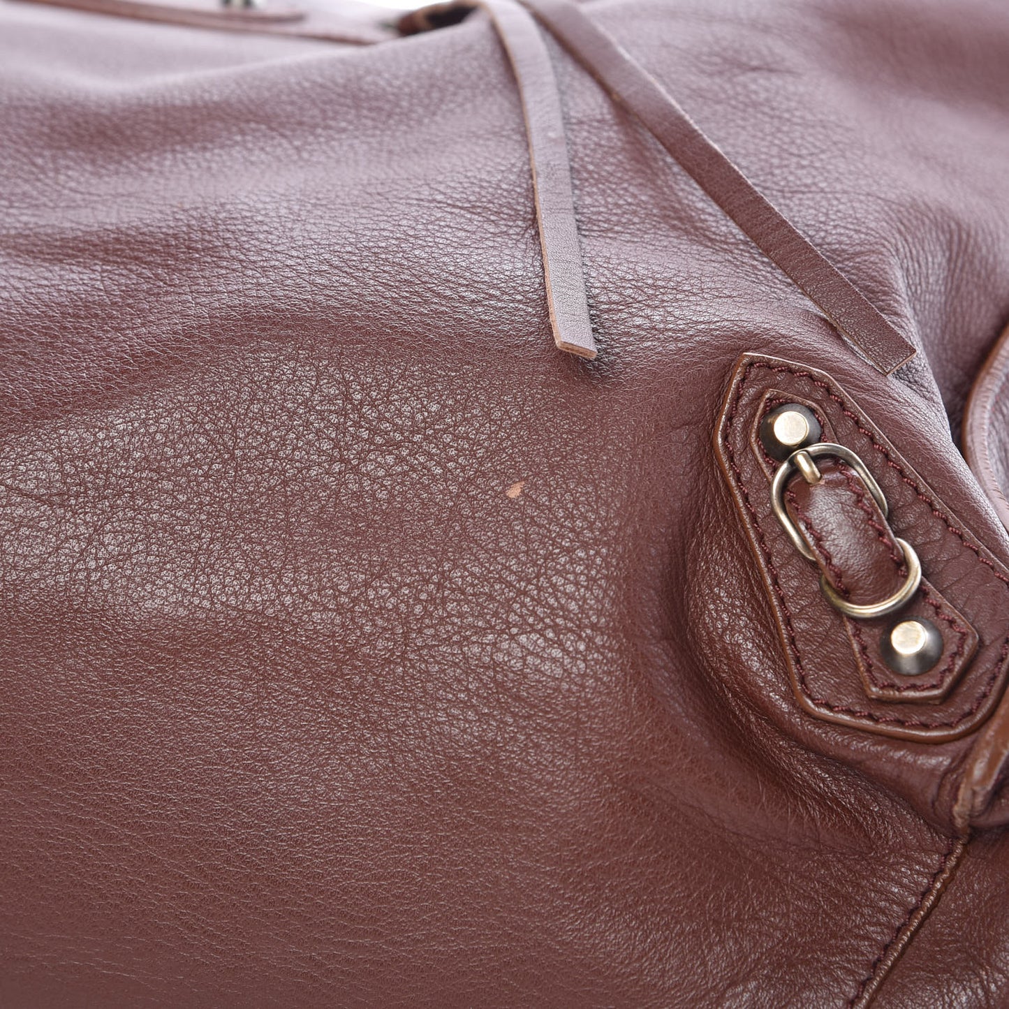 Calfskin Papier Flap Tote Castagna