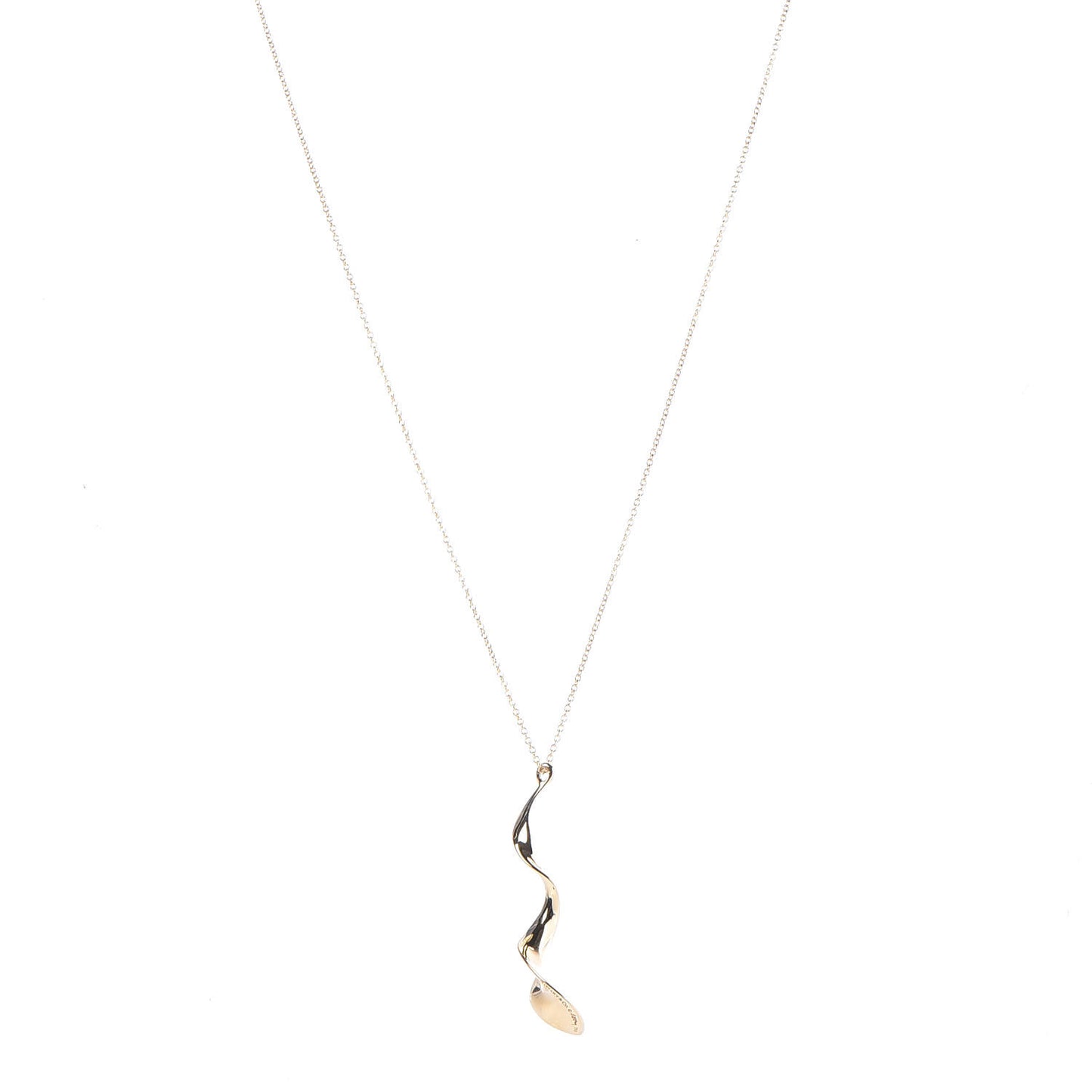 18K Yellow Gold Frank Gehry Orchid Pendant Necklace