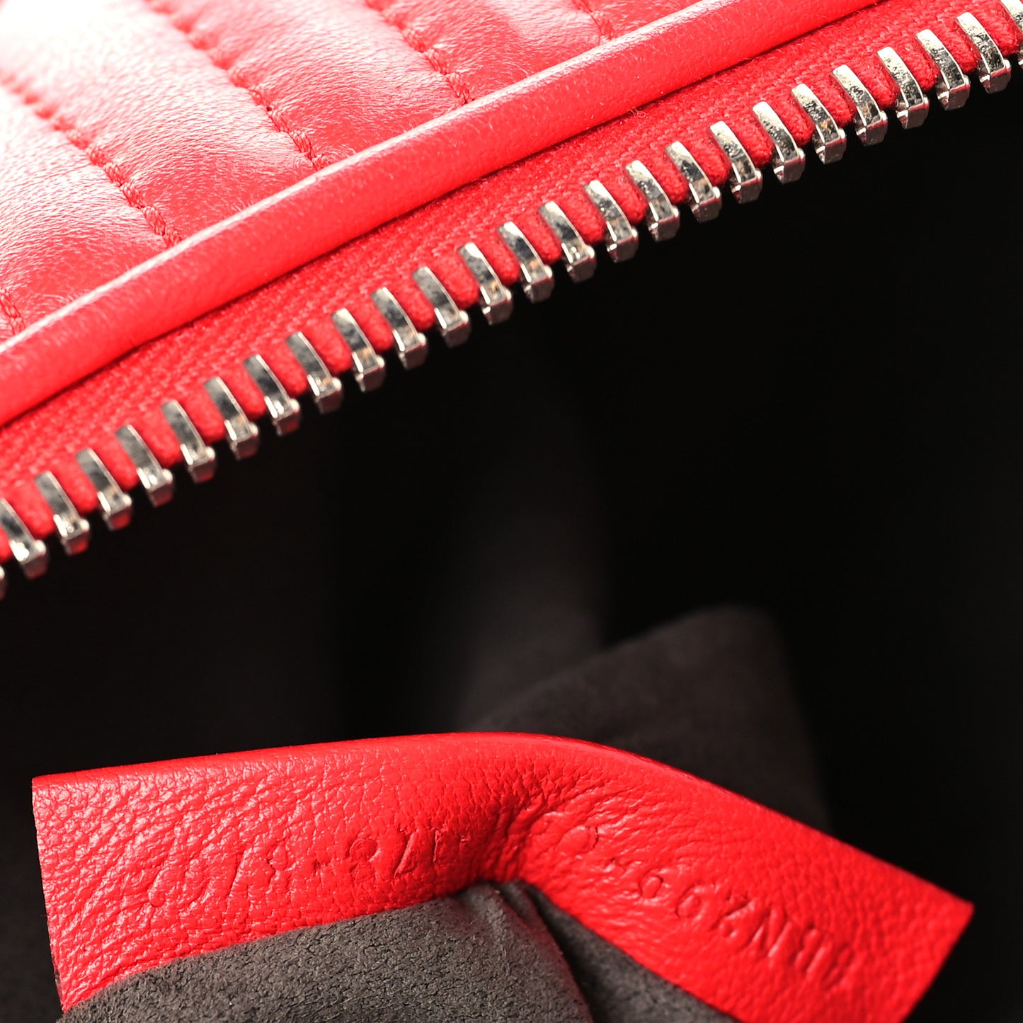 Shiny Nappa Trapuntata Small DotCom Click Chain Satchel Rojo