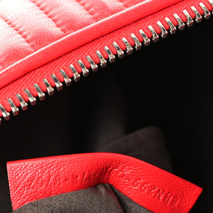 Fendi Shiny Nappa Trapuntata Small DotCom Click Chain Satchel Rojo 8 of 10