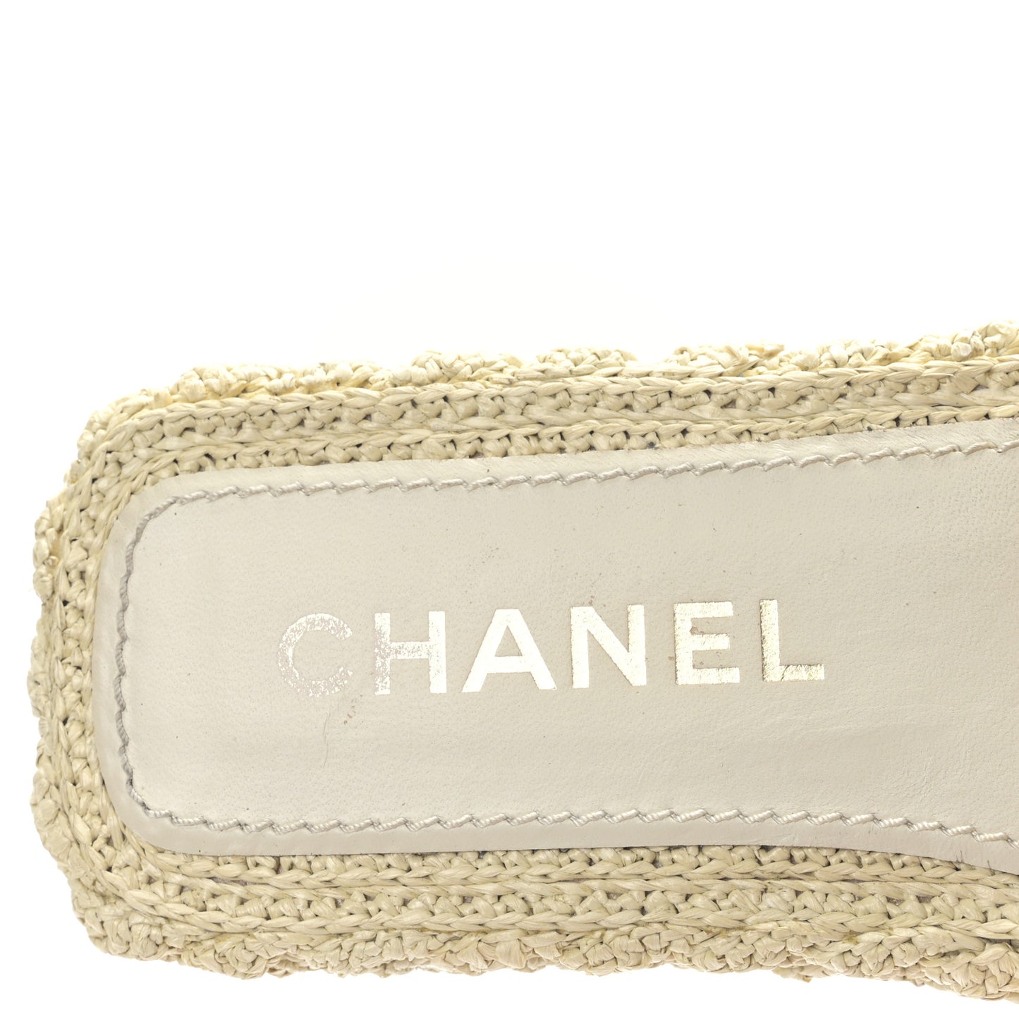 Braided Cord CC Mules 39 Light Beige