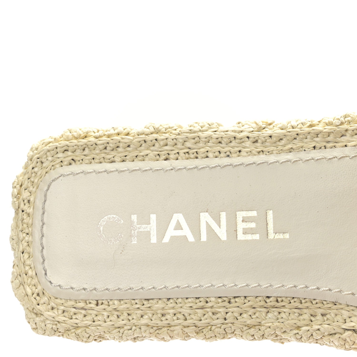 Chanel Braided Cord CC Mules 39 Light Beige 7 of 8