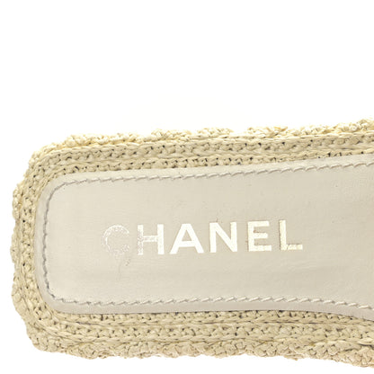 Chanel Braided Cord CC Mules 39 Light Beige 7 of 8