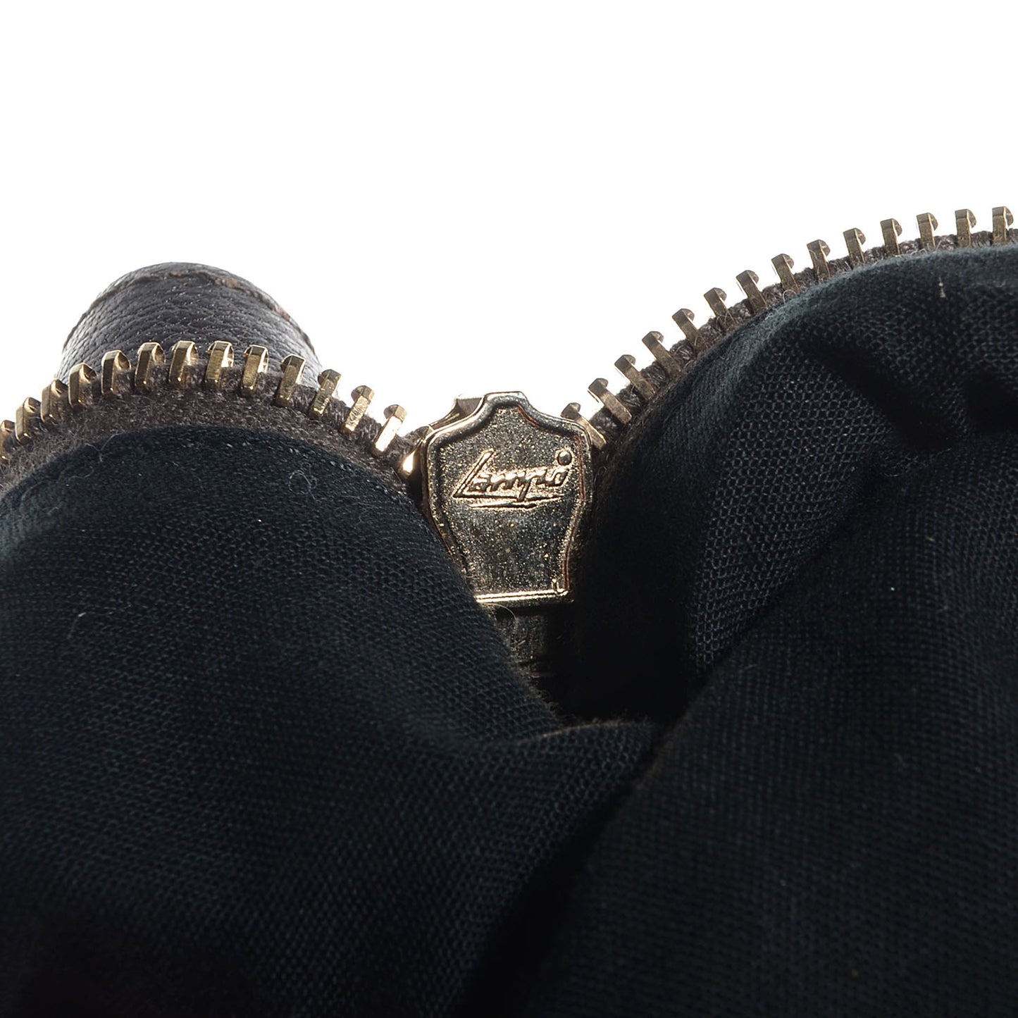 Chevre Classic Gold Hardware Premier Clutch Bronze