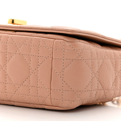 Christian Dior Grained Calfskin Cannage Small Caro Bag Rose De Vents 11 of 15