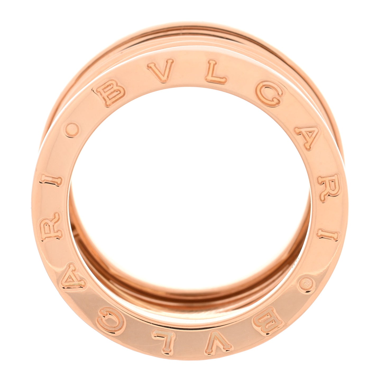 18K Rose Gold B.Zero1 Legend Four-Band Ring 55 7.25