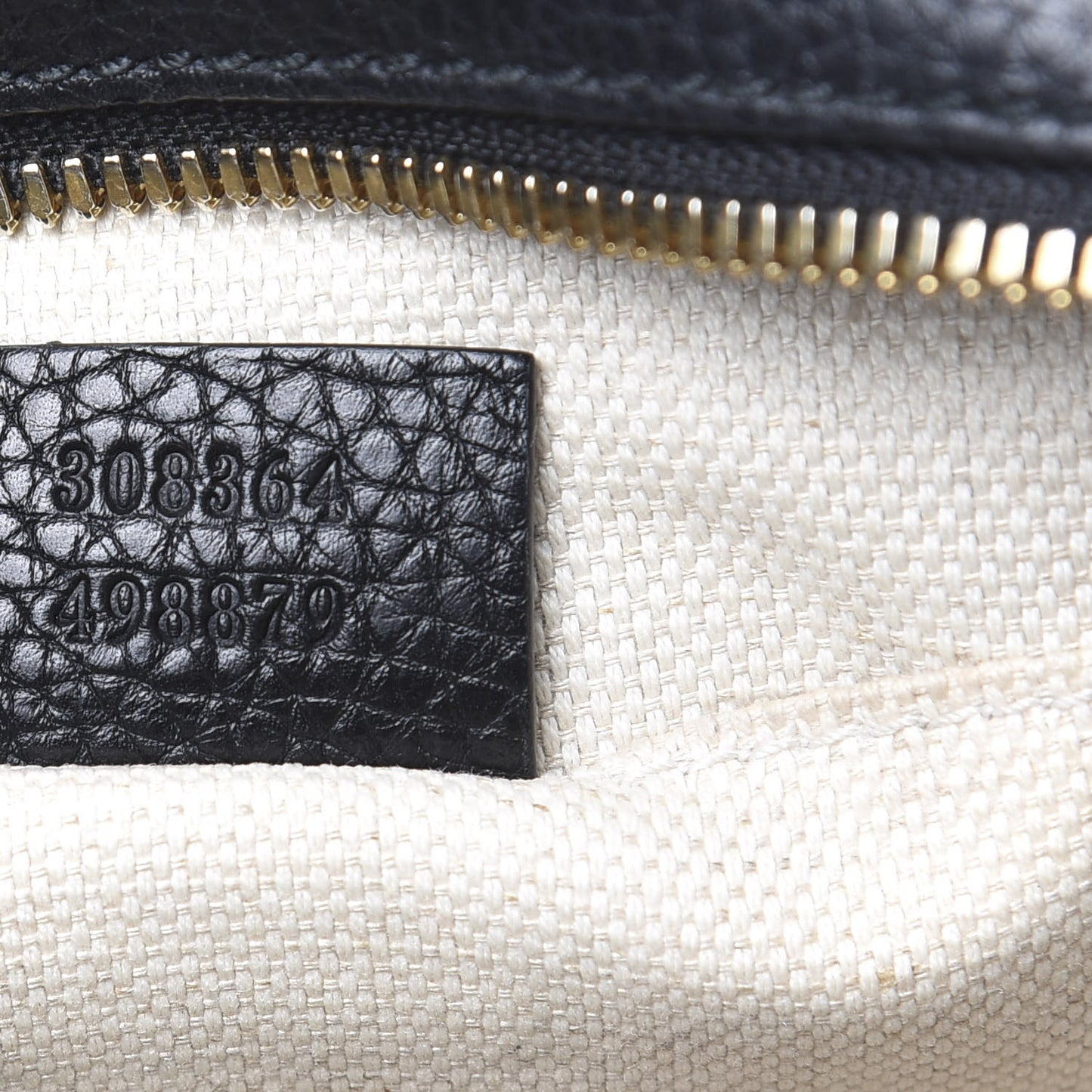 Pebbled Calfskin Small Soho Disco Bag Black