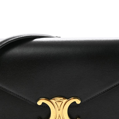 Celine Shiny Calfskin Triomphe Margo Wallet on Chain Black 5 of 11