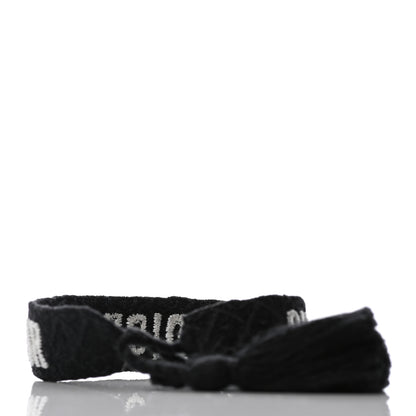 Christian Dior Woven Cotton J'Adior Friendship Bracelet Set Black 3 of 6