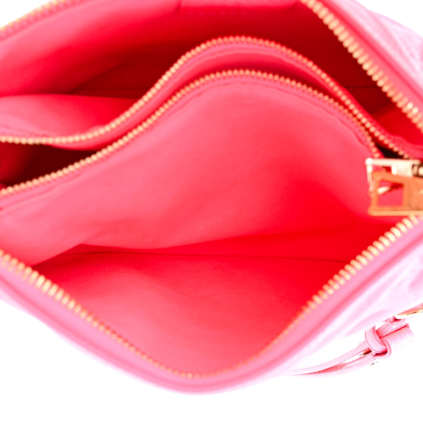 Calfskin Embossed Monogram Coussin BB Rose Fluo