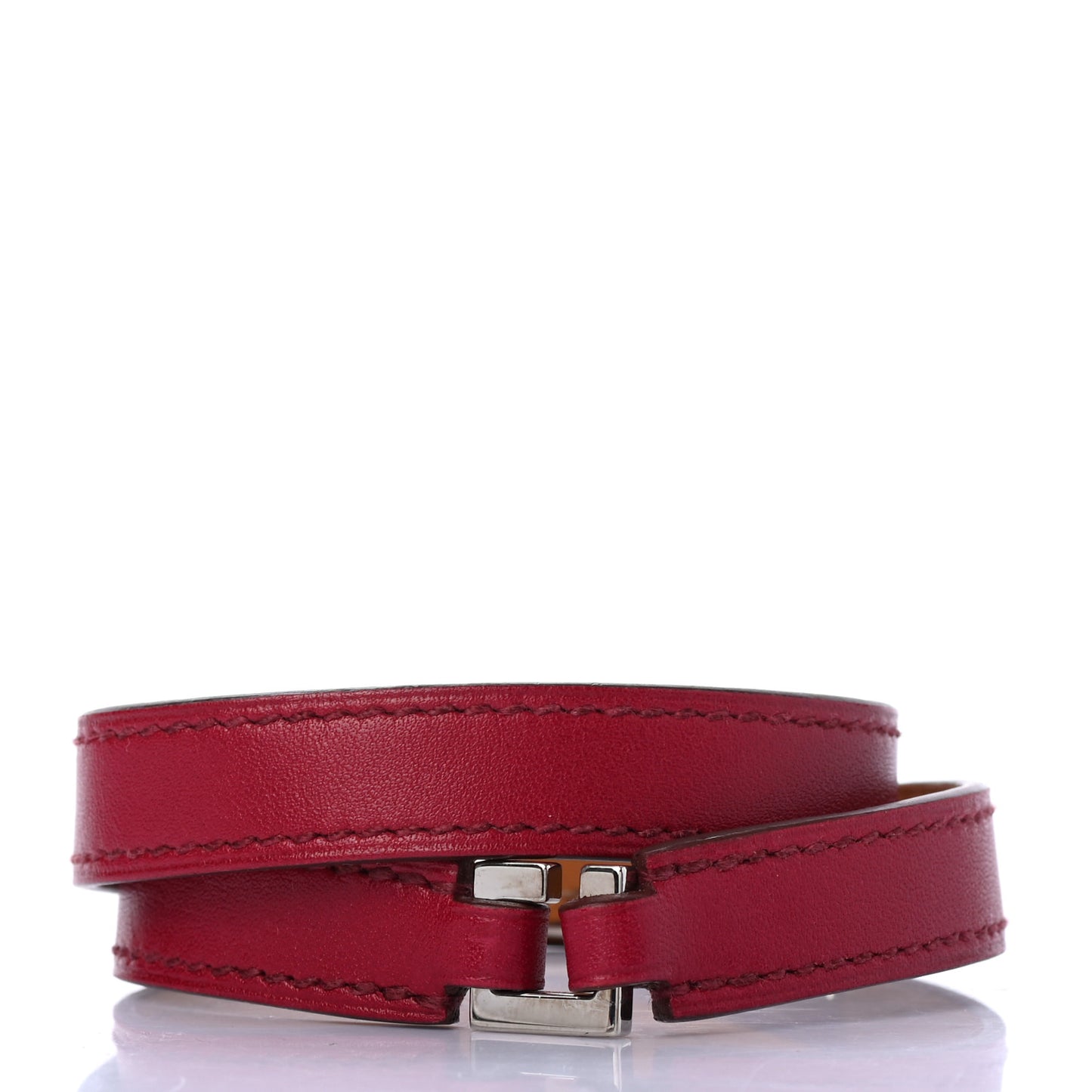 Tadelakt Rivale Double Tour Bracelet S Rubis