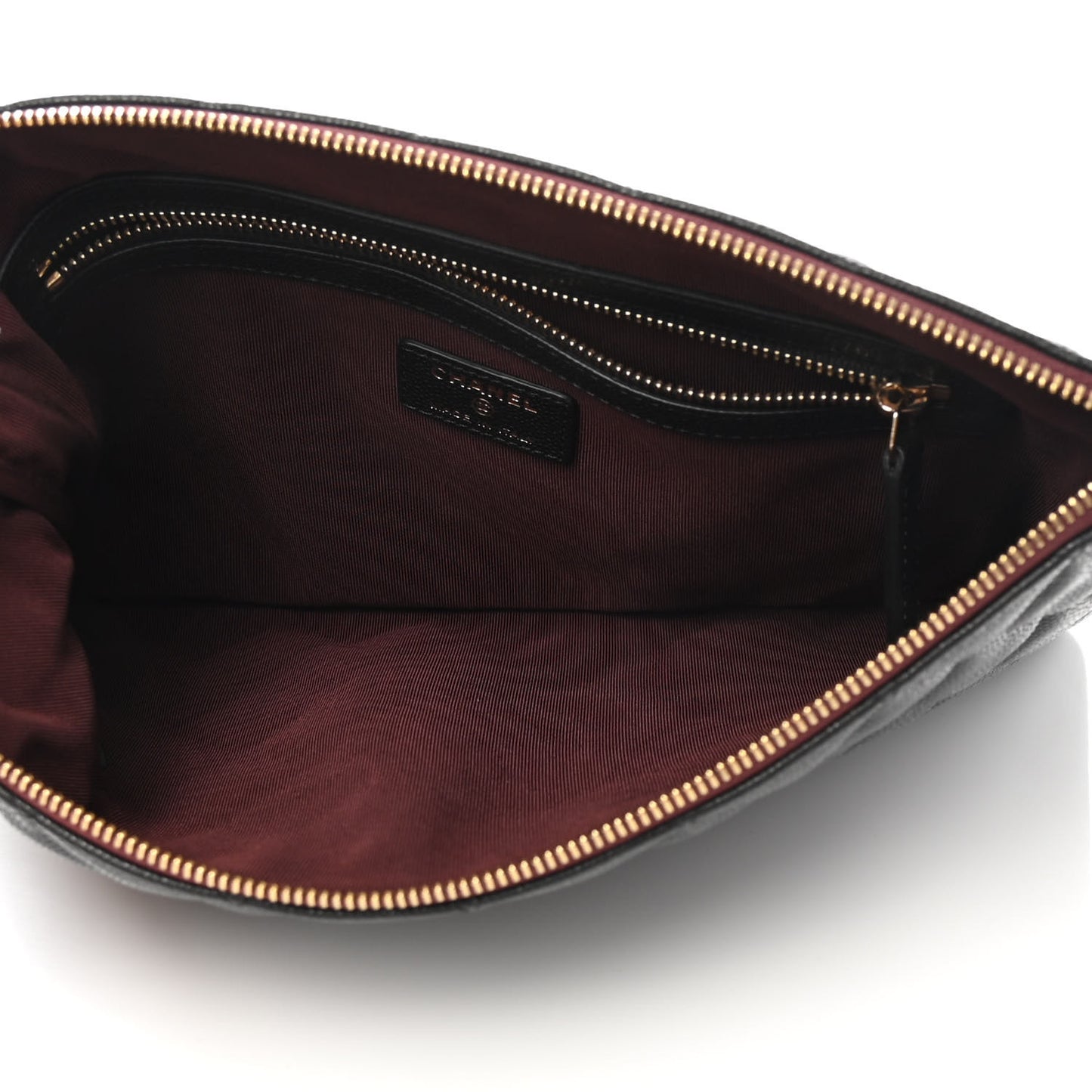 Caviar Quilted Medium Cosmetic Case Black