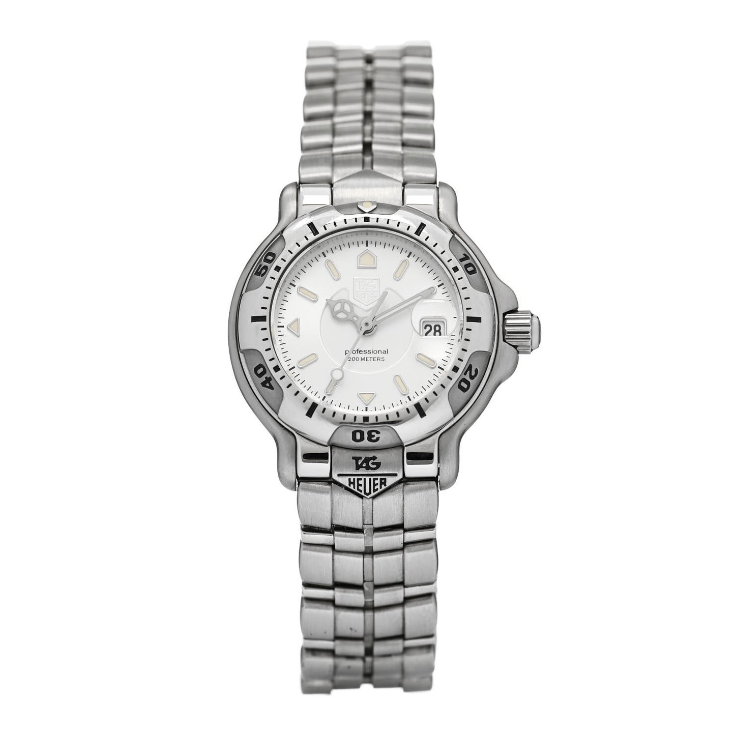 Stainless Steel 28mm Aquaracer 6000 Quartz Watch Silver WH1313- K1