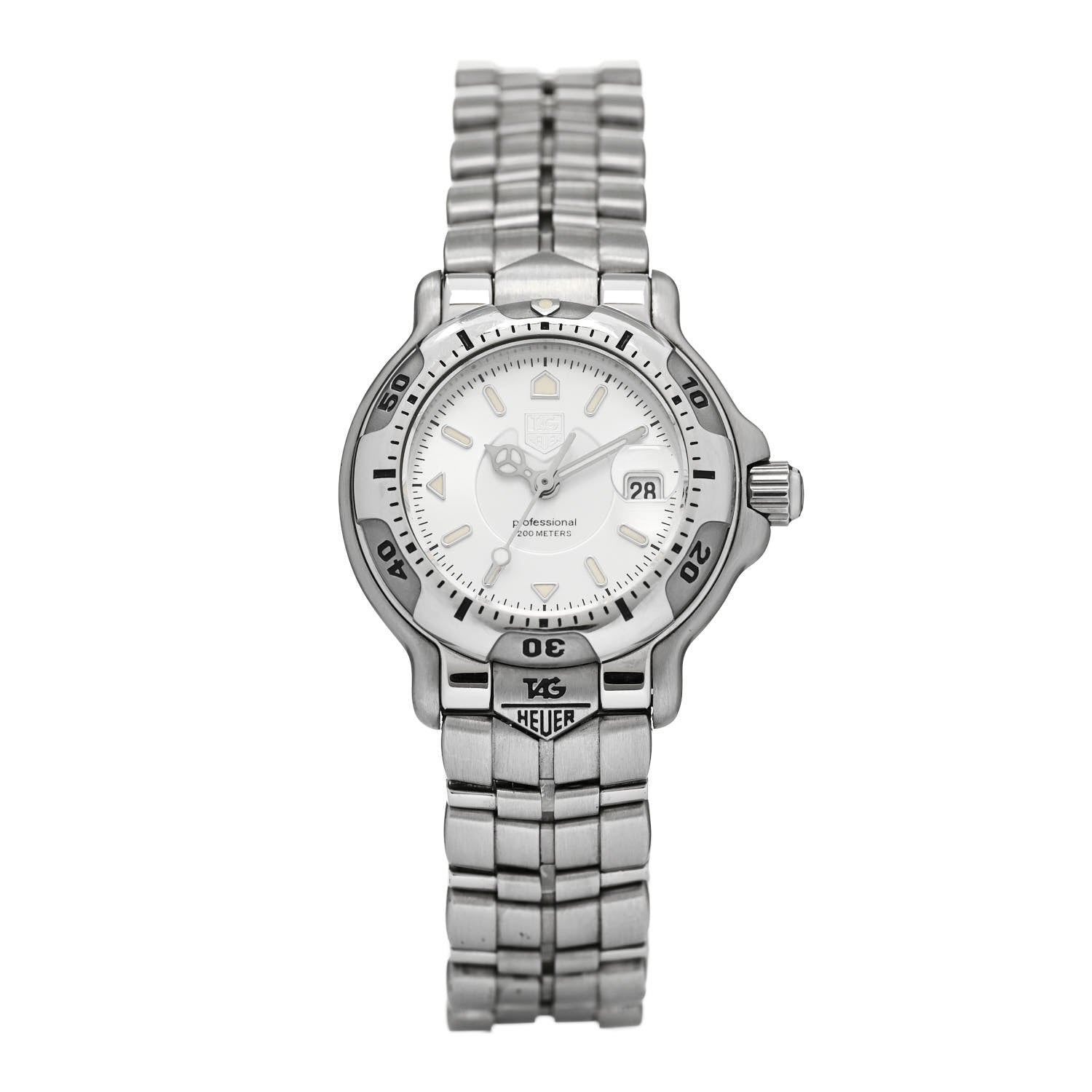 Tag Heuer Stainless Steel 28mm Aquaracer 6000 Quartz Watch Silver WH1313- K1 1 of 5