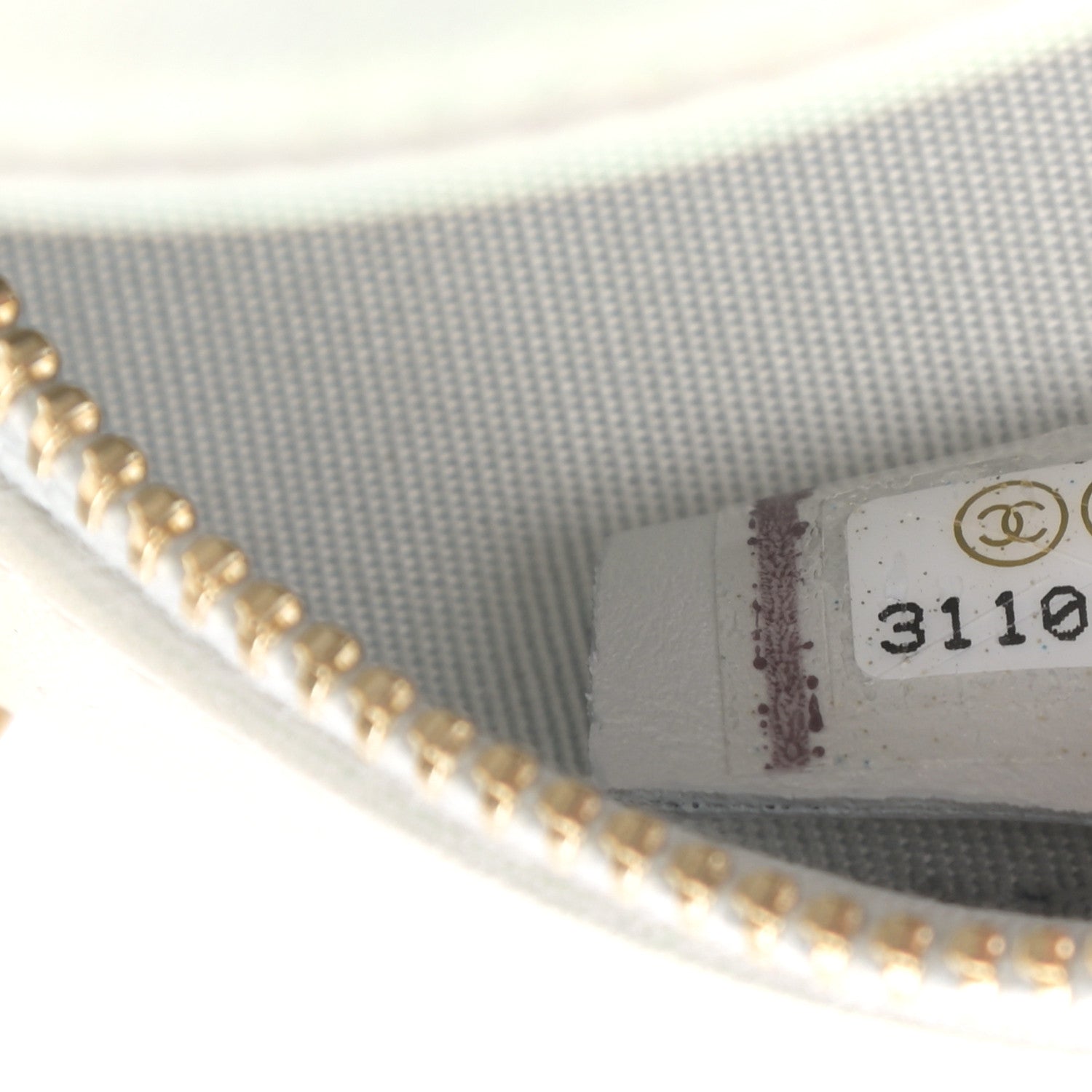 Chanel Iridescent Calfskin Quilted Chanel 19 Round Clutch With Chain White 7 of 12