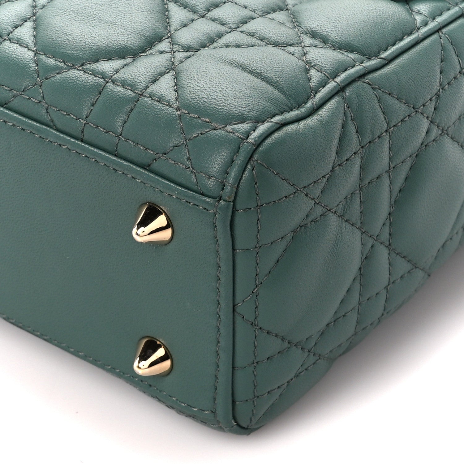 Christian Dior Lambskin Cannage Small My ABCDior Lady Dior Dark Green 11 of 11