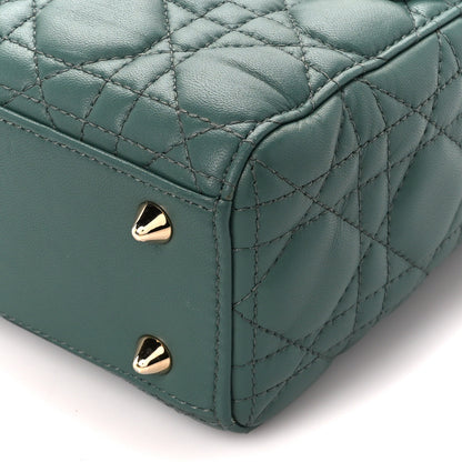 Christian Dior Lambskin Cannage Small My ABCDior Lady Dior Dark Green 11 of 11