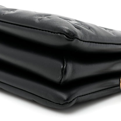 Louis Vuitton Lambskin Embossed Monogram Coussin BB Black 12 of 13
