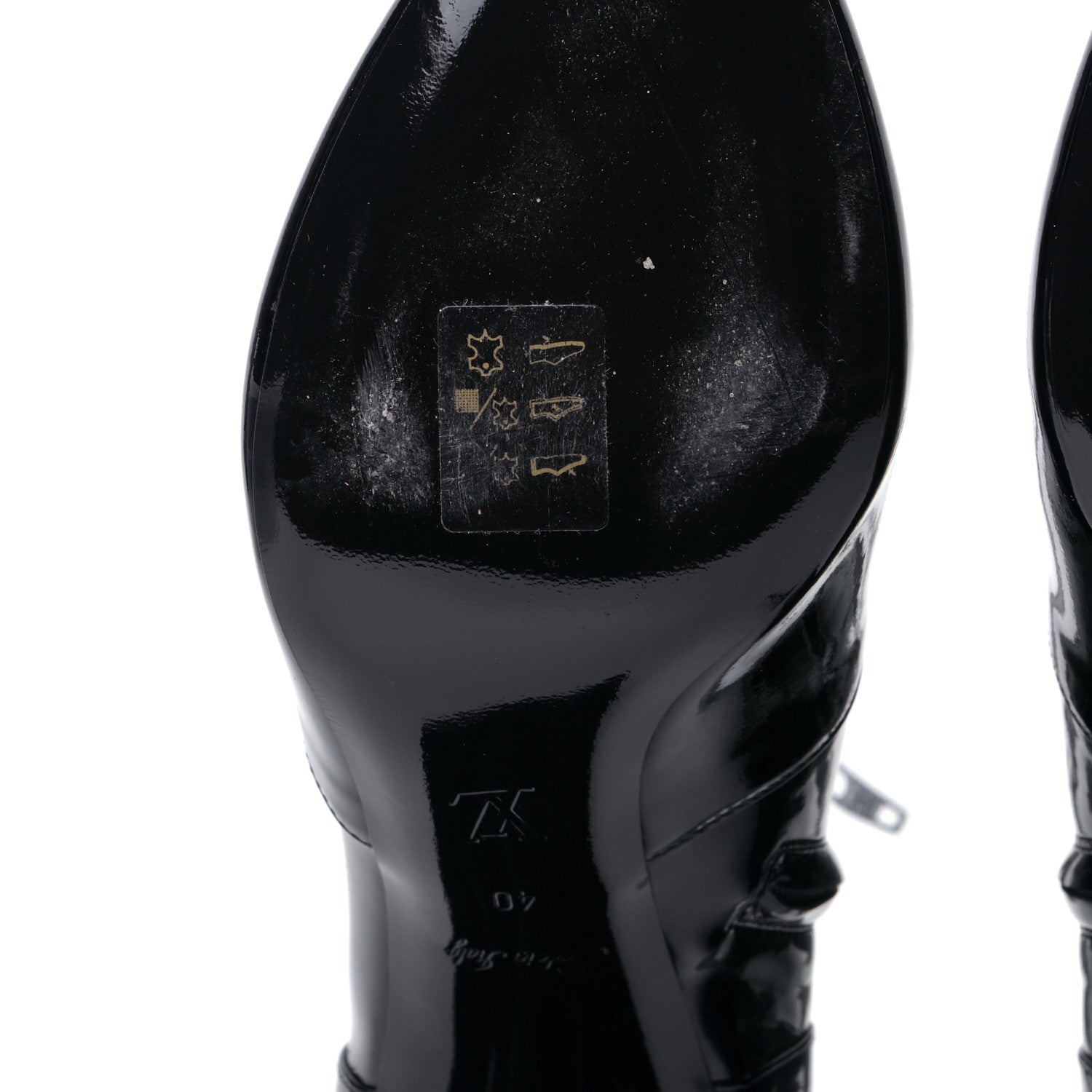 Louis Vuitton Patent Silhouette Ankle Boots 40 Black 7 of 7