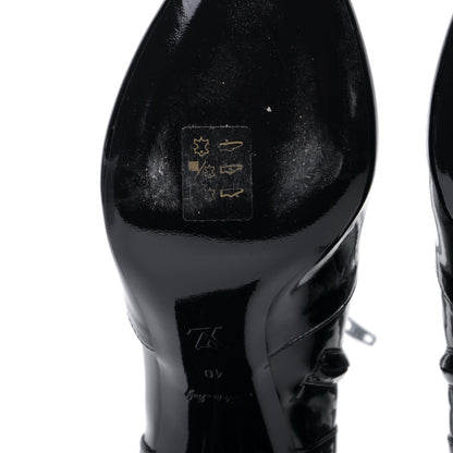 Louis Vuitton Patent Silhouette Ankle Boots 40 Black 7 of 7