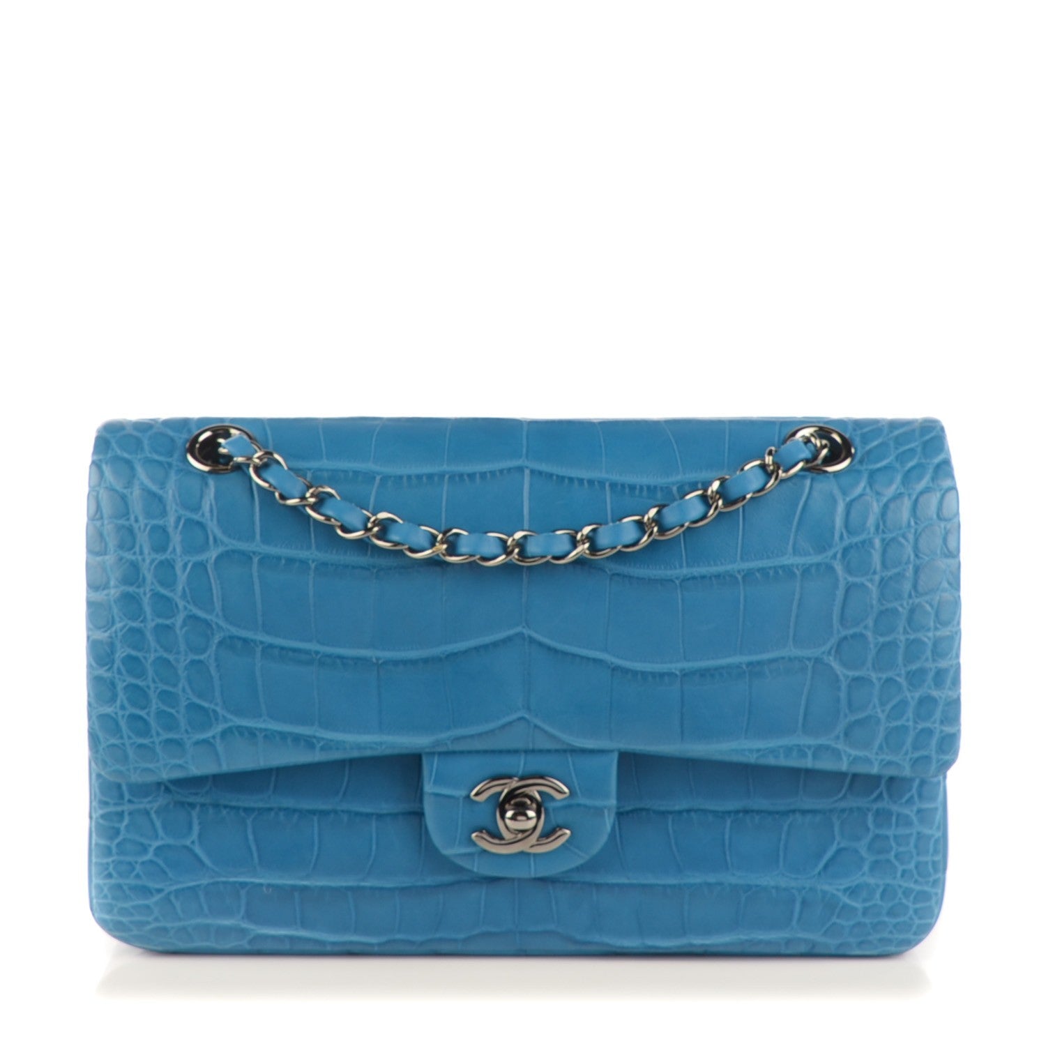 CHANEL 水色 Chanel Timeless Medium Lamb Turquoise | SACLÀB