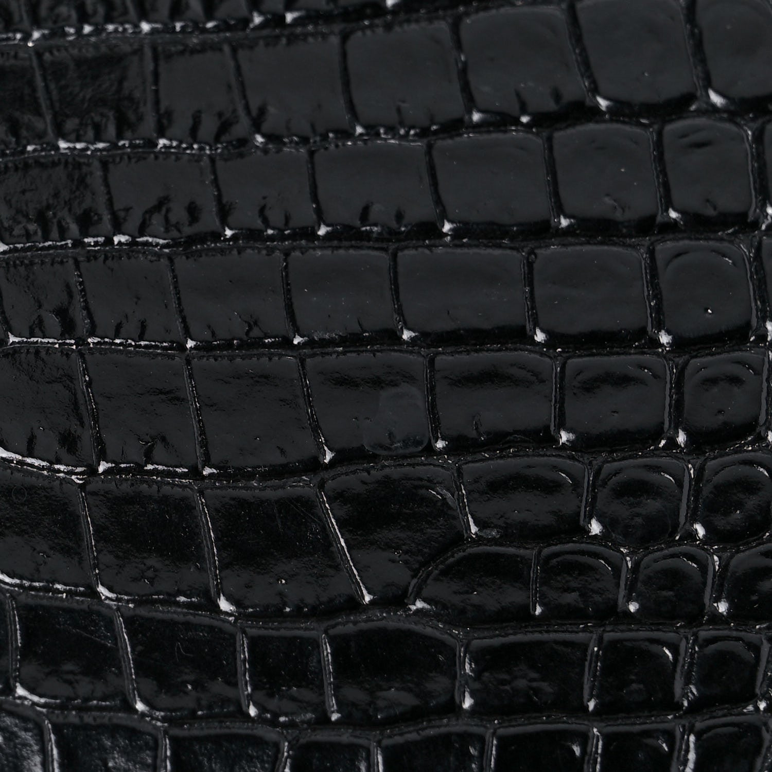 Saint Laurent Calfskin Crocodile Embossed Small Uptown Tote Black 23 of 23