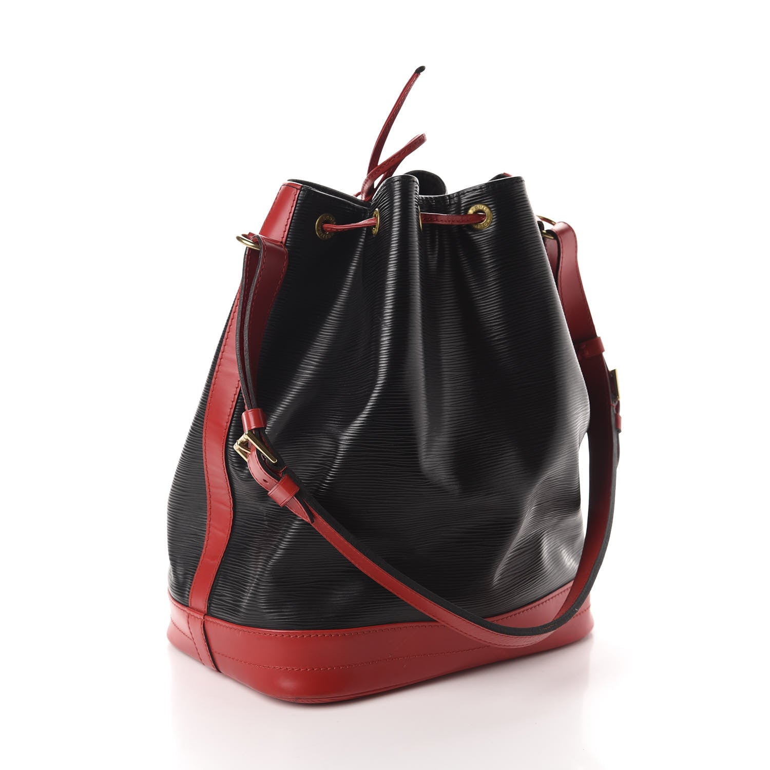 Louis Vuitton Epi Bi-Color Noe Castillan Red Black 3 of 11