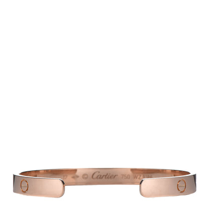 Cartier 18K Pink Gold LOVE Cuff Bracelet 17 3 of 5