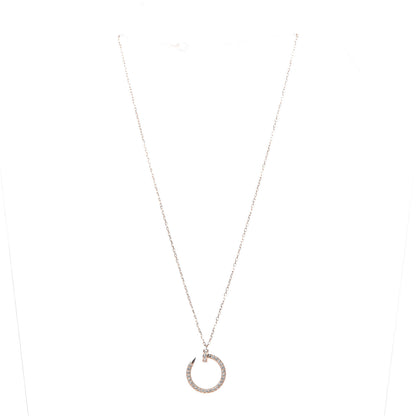Cartier 18K Pink Gold Diamond Juste Un Clou Paved Pendant Necklace 3 of 7