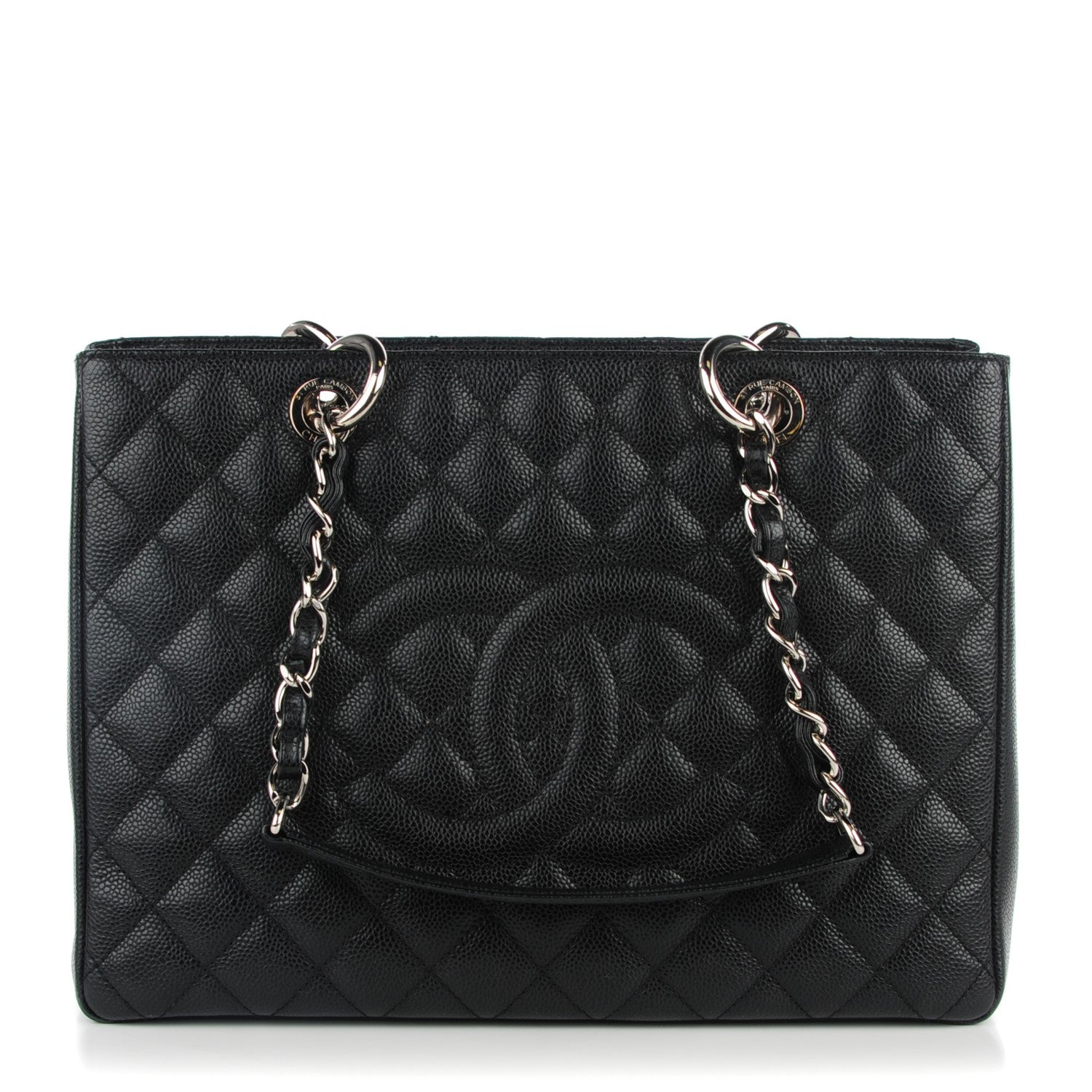 Chanel Caviar Quilted Grand Shopping Tote GST Black 1 of 7